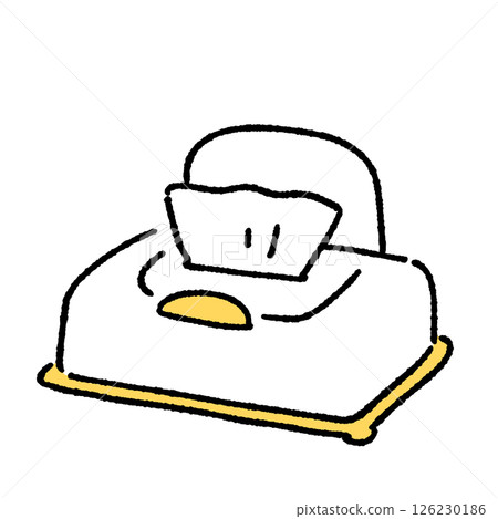 Simple illustration of wet tissue Simple illustration of wet tissue 126230186