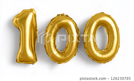 100 Golden Balloon 126230785