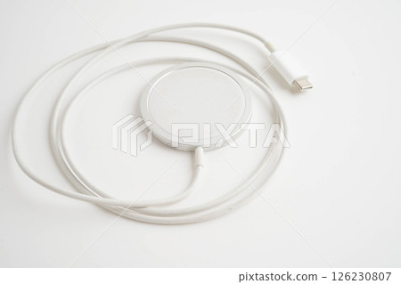 Wireless charger, magnetic charging modern equipment of mobile phone. 126230807