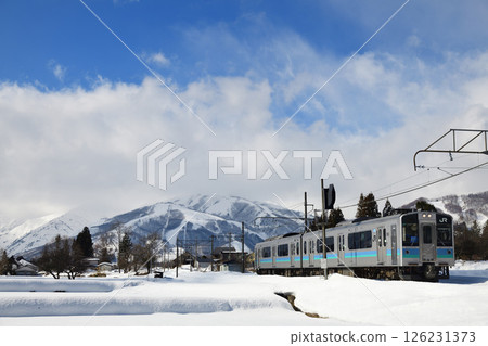 Happo-one Ski Resort and E127 series local train Happo-one Ski Resort and E127 series local train 126231373