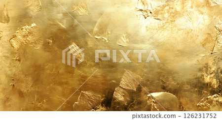 Golden Foil Texture with Luxurious Metallic Shine 126231752