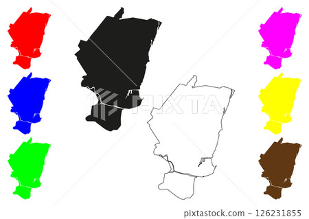 Kakinada city (Republic of India, State of Andhra Pradesh) map vector illustration, scribble sketch Cocanada map Kakinada city (Republic of India, State of Andhra Pradesh) map vector illustration, scribble sketch Cocanada map 126231855