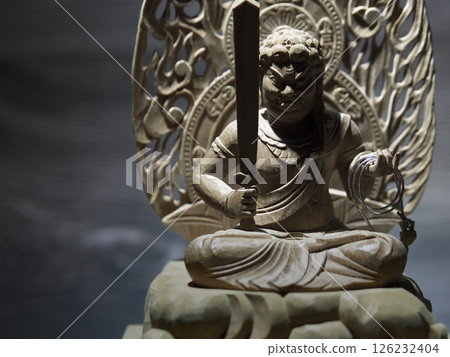Buddha statue of Fudo Myoo Buddha statue of Fudo Myoo 126232404