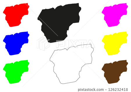 Morena city (Republic of India, State of Madhya Pradesh) map vector illustration, scribble sketch Morena map Morena city (Republic of India, State of Madhya Pradesh) map vector illustration, scribble sketch Morena map 126232418