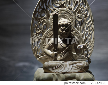 Buddha statue of Fudo Myoo Buddha statue of Fudo Myoo 126232433