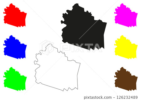 Muzaffarnagar city (Republic of India, State of Uttar Pradesh) map vector illustration, scribble sketch Muzaffarnagar map Muzaffarnagar city (Republic of India, State of Uttar Pradesh) map vector illustration, scribble sketch Muzaffarnagar map 126232489