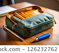 Stationery on the desk 126232762