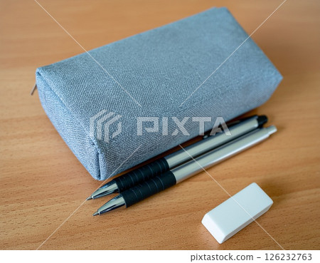 Stationery on the desk 126232763