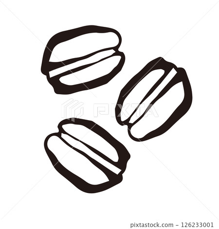Coffee beans, coffee, cafe, line drawing, illustration Coffee beans, coffee, cafe, line drawing, illustration 126233001