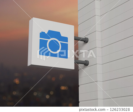 Business camera service concept, 3D rendering Business camera service concept, 3D rendering 126233028