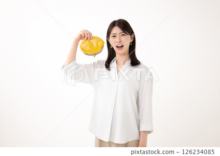 A woman with a wallet A woman with a wallet 126234085