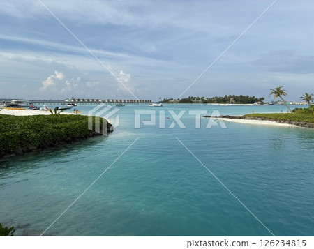 馬爾地夫度假村的海 126234815