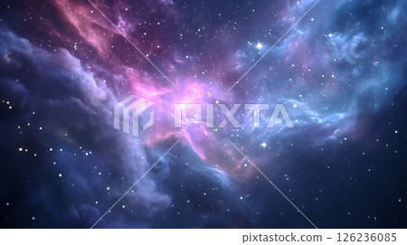 Colorful nebula space background material Colorful nebula space background material 126236085