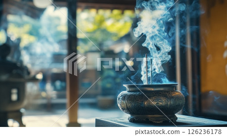 Incense smoke 126236178