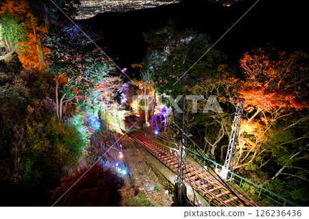 關東 - 前往大山賞楓 - 大山阿夫利神社的夜景 - 大山纜車運行中 - 神奈川縣伊勢原市（2） 126236436