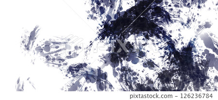 Abstract ink painting background material 126236784