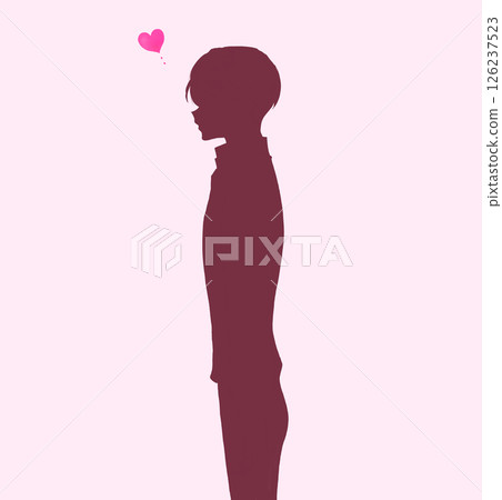 戀愛中的男人，冷靜，剪影 126237523