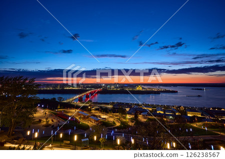 Nught Glow: Kanavinsky Bridge and Alexander Nevsky Cathedral Nught Glow: Kanavinsky Bridge and Alexander Nevsky Cathedral 126238567