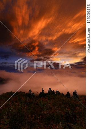 岩手縣奧州市，黎明風景 126239158