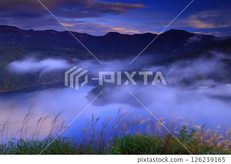 Oshu City, Iwate Prefecture, dawn scenery Oshu City, Iwate Prefecture, dawn scenery 126239165