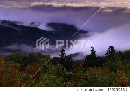 岩手縣奧州市，黎明風景 126239184