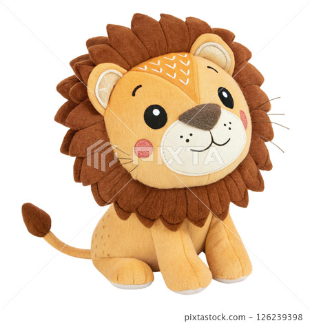 Cute animals, children's book style  White Background 126239398