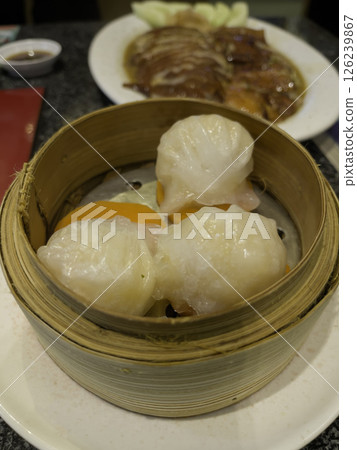 Street foods of Thailand fresh cooking in asian kitchen 126239867