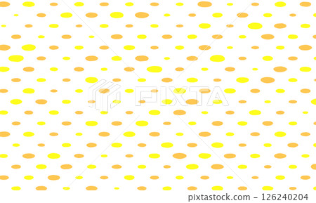 隨機排列的對角線傾斜黃色和橙色扭曲橢圓點圖案條紋 126240204