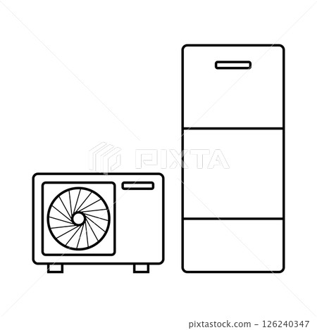 Ecocute 向量線描 Ecocute 向量線描 126240347