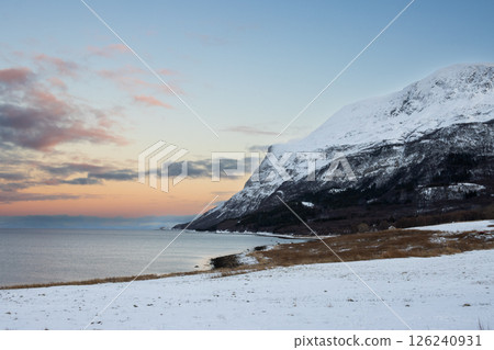 Landscape with snow, Harstad, Norway Landscape with snow, Harstad, Norway 126240931