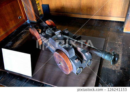 Chubu region, Matsumoto Castle, exhibits inside the castle, cannons, ship-mounted cannons, Matsumoto City, Nagano Prefecture (2) Chubu region, Matsumoto Castle, exhibits inside the castle, cannons, ship-mounted cannons, Matsumoto City, Nagano Prefecture (2) 126241153