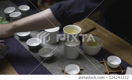 Enjoy an exquisite Tea Ceremony with Elegant Tea ware that highlights rich culture and craftsmanship. Media 126241222