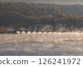 Taushubetsu River Bridge in Autumn 126241972