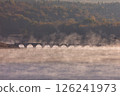 Taushubetsu River Bridge in Autumn 126241973
