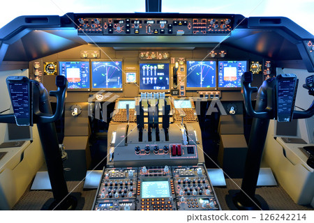 飛行模擬器波音 747-400 駕駛艙 126242214
