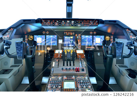飛行模擬器波音 747-400 駕駛艙 126242216