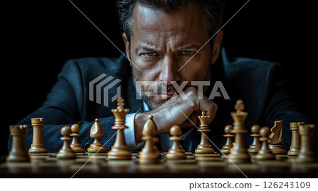 Image of a businessman thinking about a strategy 126243109