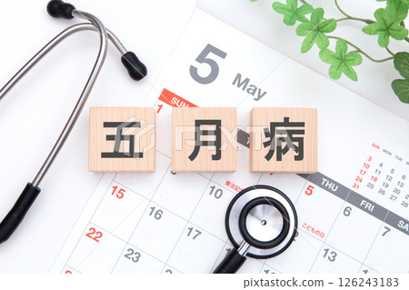 五月病-聽診器與月曆 五月病-聽診器與月曆 126243183