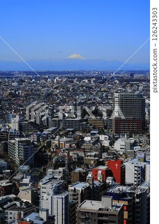 View from Sangenjaya Carrot Tower March Setagaya 1362 Mt. Fuji and the 26th floor view of Carrot Tower, Setagaya Ward 126243303