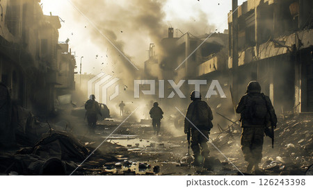 Image of a soldier at war 126243398