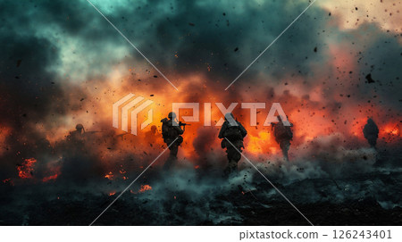 Image of a soldier at war 126243401