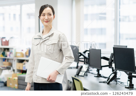 Female engineer working in the office 126243479