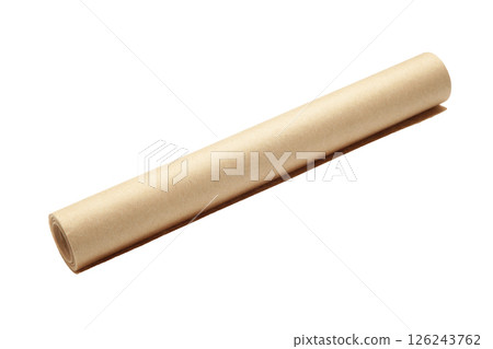 Baking paper isolated on a white background Baking paper isolated on a white background 126243762