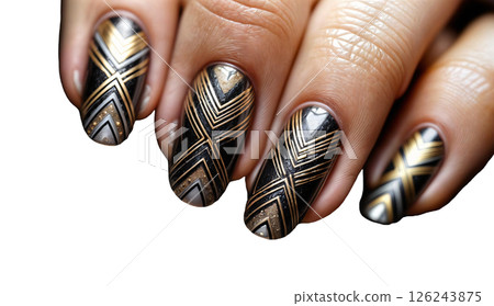 female hands with manicure 126243875