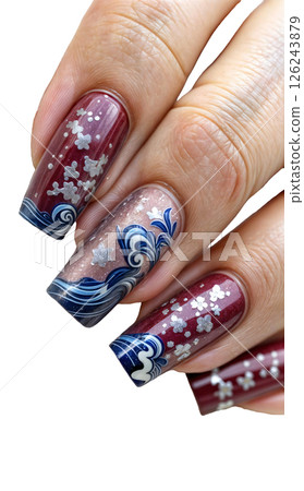 hands with manicure hands with manicure 126243879