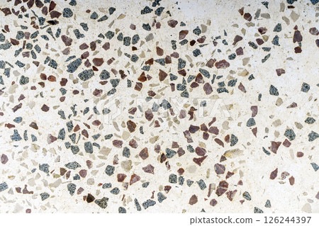 Terrazzo pattern background. Terrazzo mosaic stone ceramic tile texture design.  126244397