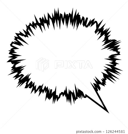 簡單的語音氣泡圖-Spiky 126244581