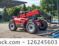 Agricultural telehandler forklift 126245603