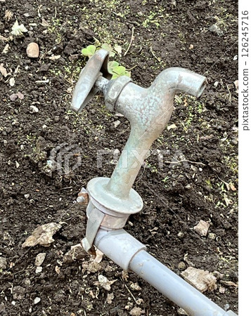 Water faucet and plumbing Water faucet and plumbing 126245716