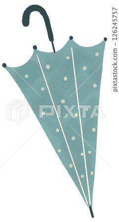 Watercolor dot pattern umbrella 126245757
